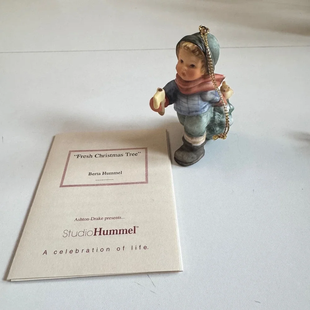 Goebel Berta Hummel Fresh Christmas Tree Ornament 1997 w/COA Vintage